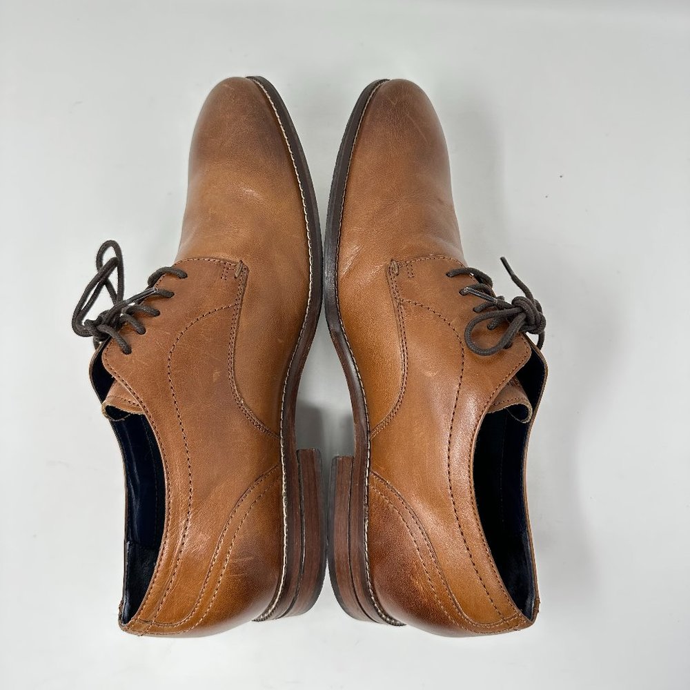 Cole Haan Oxford Grand 360 Johnson Derby Brown Leather Shoes Mens 9.5M - Picture 6 of 14